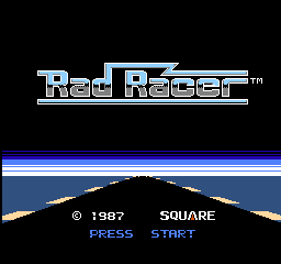 Rad Racer (Europe) Title Screen
